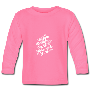Geschenk Geburt Baby Langarmshirt - Geburtstags Geburtstagsgrüße Geschenkidee geburt