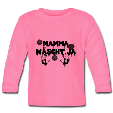 Geschenk Geburt Baby Langarmshirt - Mama Kinder Baby Geburt