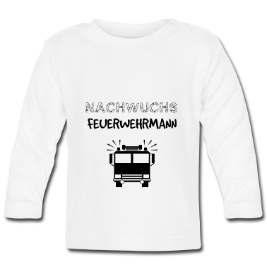Geschenk Geburt Baby Langarmshirt - Nachwuchs Feuerwehrmann - Geschenkidee Geburt