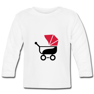 Geschenk Geburt Baby Langarmshirt - Kinderwagen Geschenk Geburt