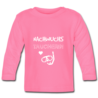 Geschenk Geburt Baby Langarmshirt - Nachwuchs Taucherin - Geburt Geschenkidee