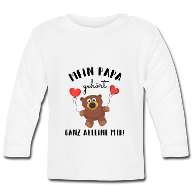Geschenk Geburt Baby Langarmshirt - Kind Geburt Papa Geschenk