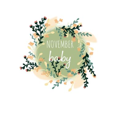 Motiv Geburt November Baby Geschenk