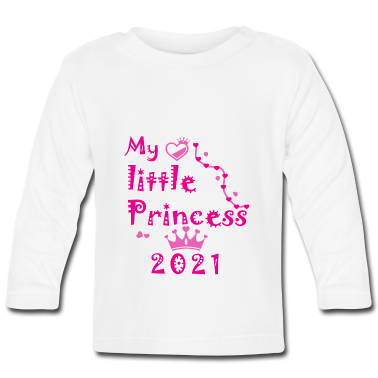 Geschenk Geburt Baby Langarmshirt - Meine Prinzessin 2021, Geburt 2021