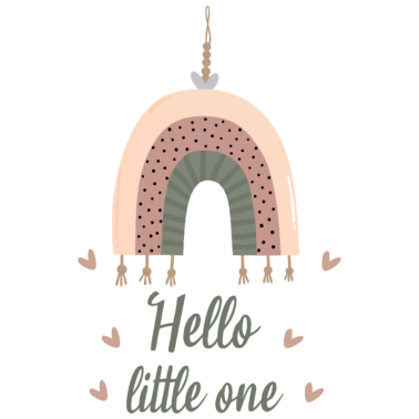 Motiv Geburt Hello little one