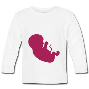 Geschenk Geburt Baby Langarmshirt - Baby Fötus Geburt 3