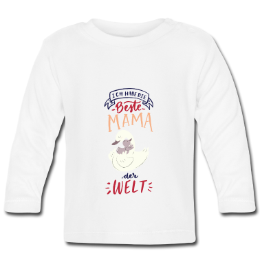Geschenk Geburt Baby Langarmshirt - Babyschwan Geburt