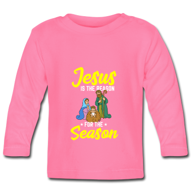 Geschenk Geburt Baby Langarmshirt - Jesus Geburt