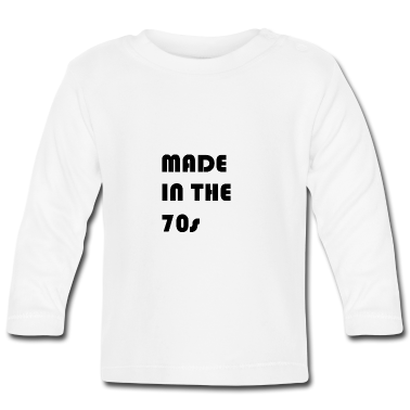 Geschenk Geburt Baby Langarmshirt - Geburt in den 70er