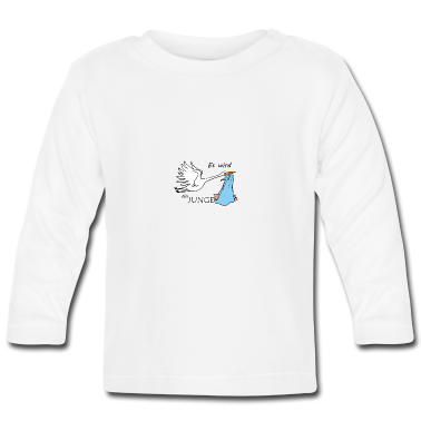 Geschenk Geburt Baby Langarmshirt - Baby Junge zur Geburt