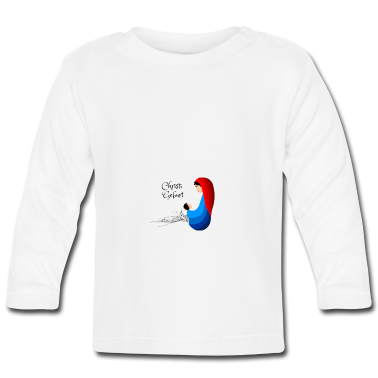 Geschenk Geburt Baby Langarmshirt - Christi Geburt