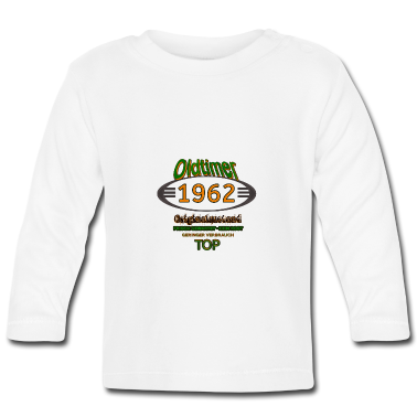 Geschenk Geburt Baby Langarmshirt - Geburtsjahr 1962 - Geburt 1962