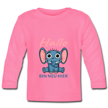 Geschenk Geburt Baby Langarmshirt - Babyparty - Baby Geburt Schwanger
