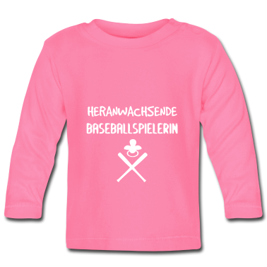 Geschenk Geburt Baby Langarmshirt - Heranwachsende Baseballspielerin - Baby Geburt