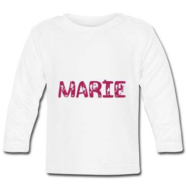 Geschenk Geburt Baby Langarmshirt - Marie Vorname Geschenk zur Geburt