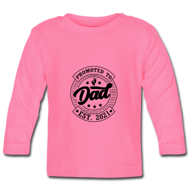 Geschenk Geburt Baby Langarmshirt - Vater werden 2021 Geschenk zur Geburt
