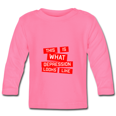 Geschenk Geburt Baby Langarmshirt - So sieht eine Depression nach der Geburt nach eine
