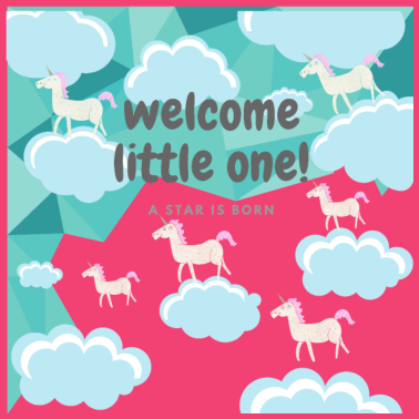 Motiv welcome little one- Geburt