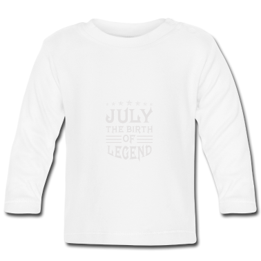 Geschenk Geburt Baby Langarmshirt - Juli Geburt Legende