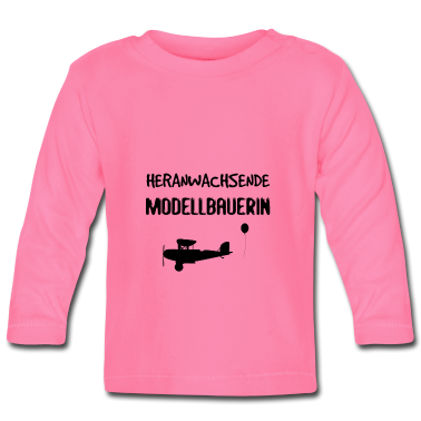 Geschenk Geburt Baby Langarmshirt - Heranwachsende Modellbauerin - Nachwuchs Geburt