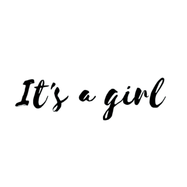 Motiv It's a Girl, Geburt, Mädchen