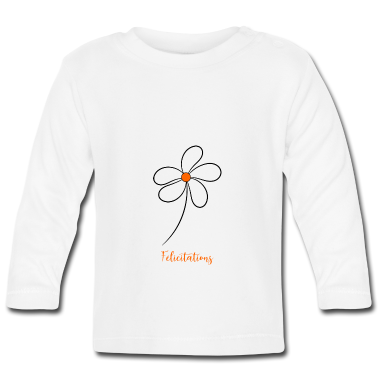 Geschenk Geburt Baby Langarmshirt - - BITTE. GEBURT. - GEBURTSTAG. BAC