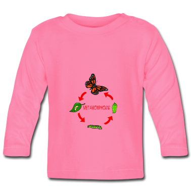 Geschenk Geburt Baby Langarmshirt - Schmetterling Metamorphose Geburt Geschenk