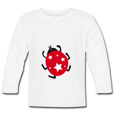 Geschenk Geburt Baby Langarmshirt - Glücksbringer Marienkäfer Geschenk Geburt
