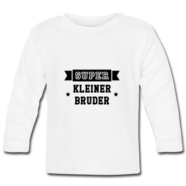 Geschenk Geburt Baby Langarmshirt - Kleiner Bruder / Geburt / Schwester / Bruderchen