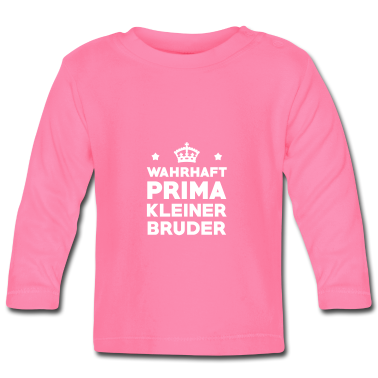 Geschenk Geburt Baby Langarmshirt - Kleiner Bruder / Geburt / Schwester / Bruderchen