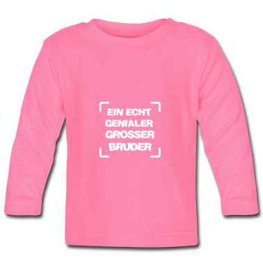 Geschenk Geburt Baby Langarmshirt - Grosser Bruder / Geburt / Schwester / Bruderchen