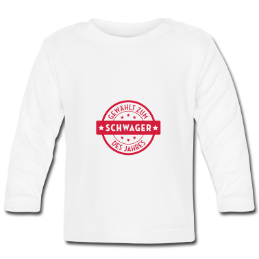 Geschenk Geburt Baby Langarmshirt - Schwager / Ehe / Geburt / Bruder / Baby