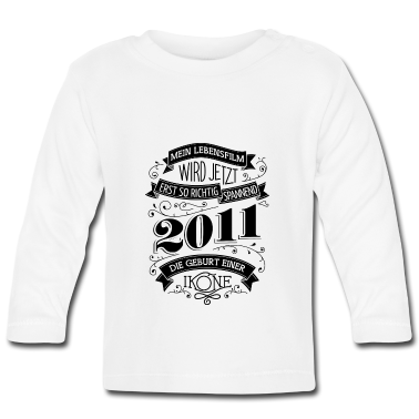 Geschenk Geburt Baby Langarmshirt -