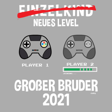 Motiv Großer Bruder 2021 Gaming Geburt