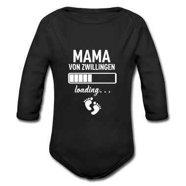 Geschenk Geburt Baby Body - Mama Mom Zwillingsmama Geburt Geschenk Spruch