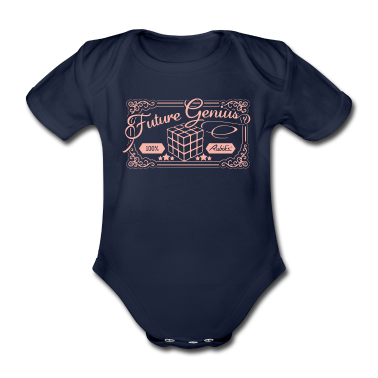 Geschenk Geburt Baby Body - Rubik's Cube 100% Future Genius