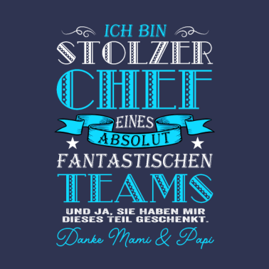 Motiv Nachwuchs Baby Geschenk zur Geburt - Chef - Team