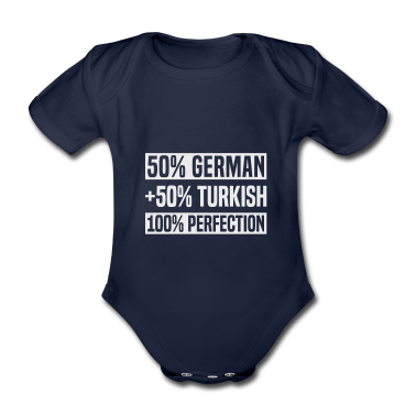 Geschenk Geburt Baby Body - Halb Türke Deutscher Wurzeln Stolz Baby Geschenk
