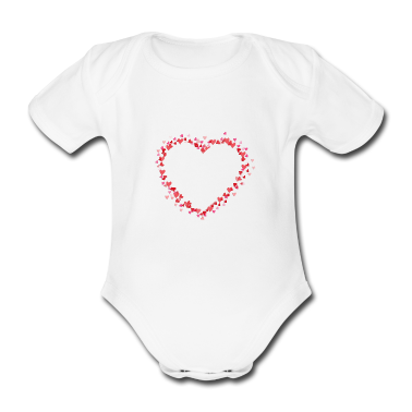 Geschenk Geburt Baby Body - Personalisierbar kleine Herzen