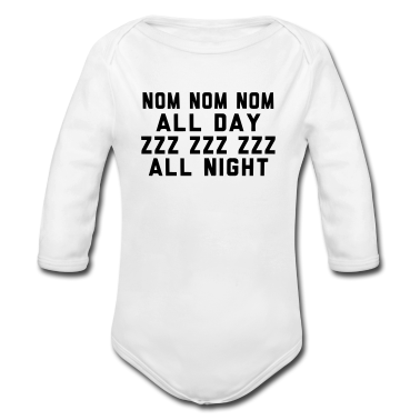 Geschenk Geburt Baby Body - ESSEN UND SCHLAFEN