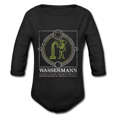 Geschenk Geburt Baby Body - Sternzeichen Wassermann Geburt
