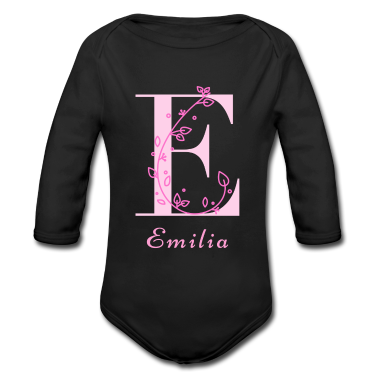 Geschenk Geburt Baby Body - Emilia Mädchenname Schöne Namen für Tochter Geburt