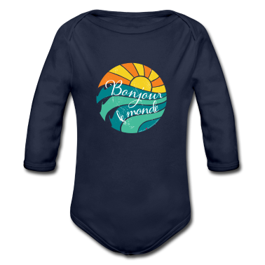 Geschenk Geburt Baby Body - Hallo Welt