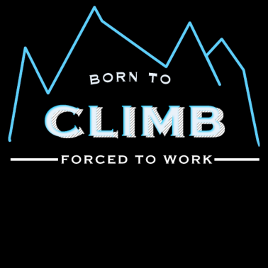 Motiv Geboren um zu klettern