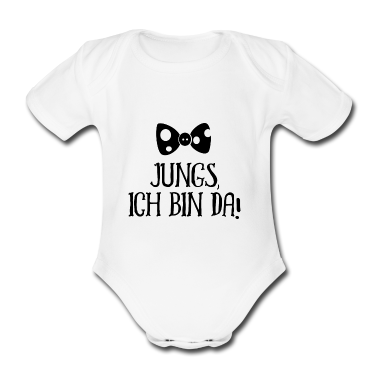 Geschenk Geburt Baby Body - Jungs ich bin da Geburt Baby