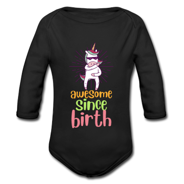Geschenk Geburt Baby Body - Einhorn Geburt Geburtstag