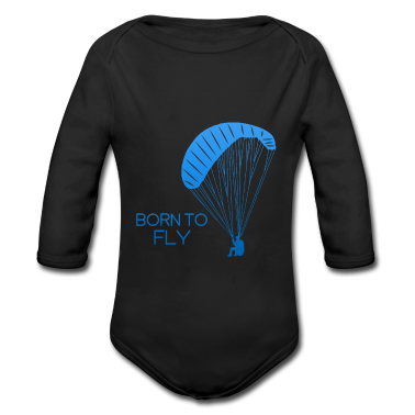 Geschenk Geburt Baby Body - Gleitschirmfliegen Geburt