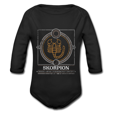 Geschenk Geburt Baby Body - Sternzeichen Skorpion Geburt