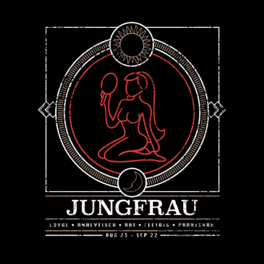 Motiv Jungfrau Sternzeichen Geburt