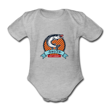 Geschenk Geburt Baby Body - Angler seit Geburt